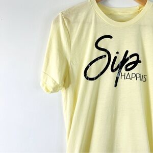 Women’s Bella Canvas Unisex Sip Happens Graphic T-shirt Size M